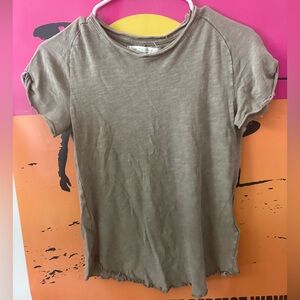 We The Free Tan Short Sleeve Top